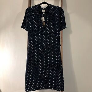 CLEARANCE SALE: NWT Joanie Clothing Navy Polka Dot Midi Dress-18
